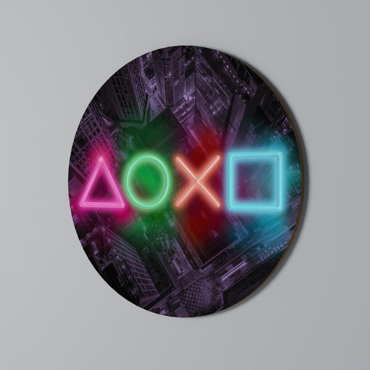 CYBERPUNK CHRONICLE Round Wall Art