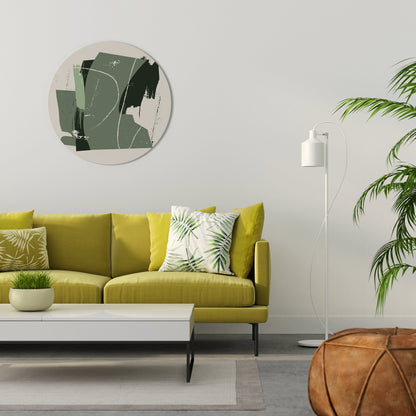 EVERGREEN ESCAPE Round Wall Art