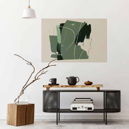 Poster orizzontale staccabile e attaccabile EVERGREEN ESCAPE