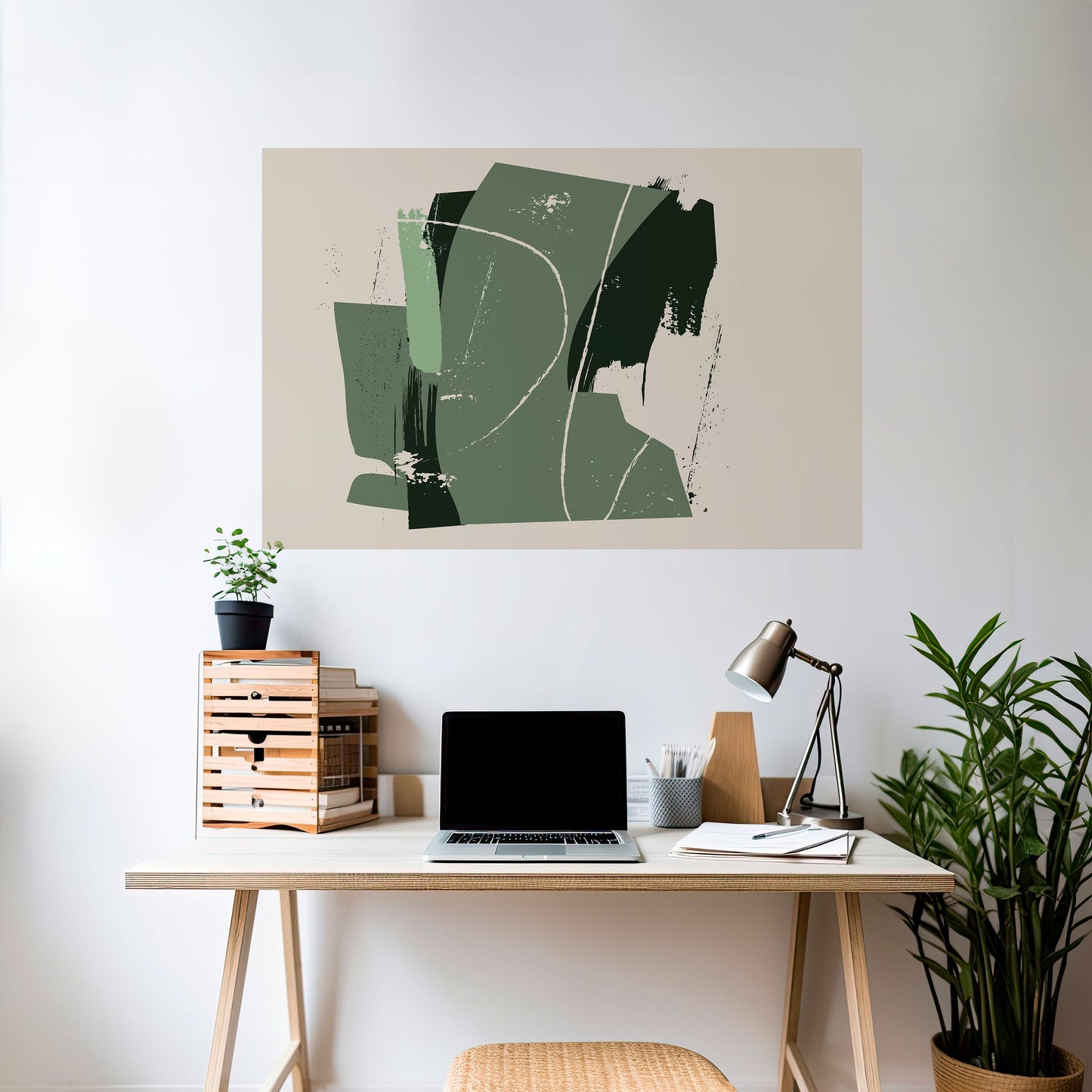 Poster orizzontale staccabile e attaccabile EVERGREEN ESCAPE