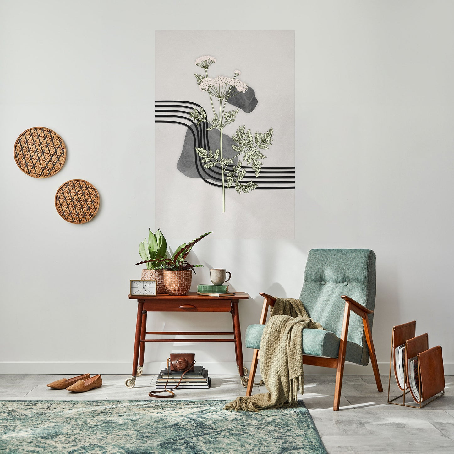 Poster verticale staccabile e attaccabile HERACLEUM ARRAY