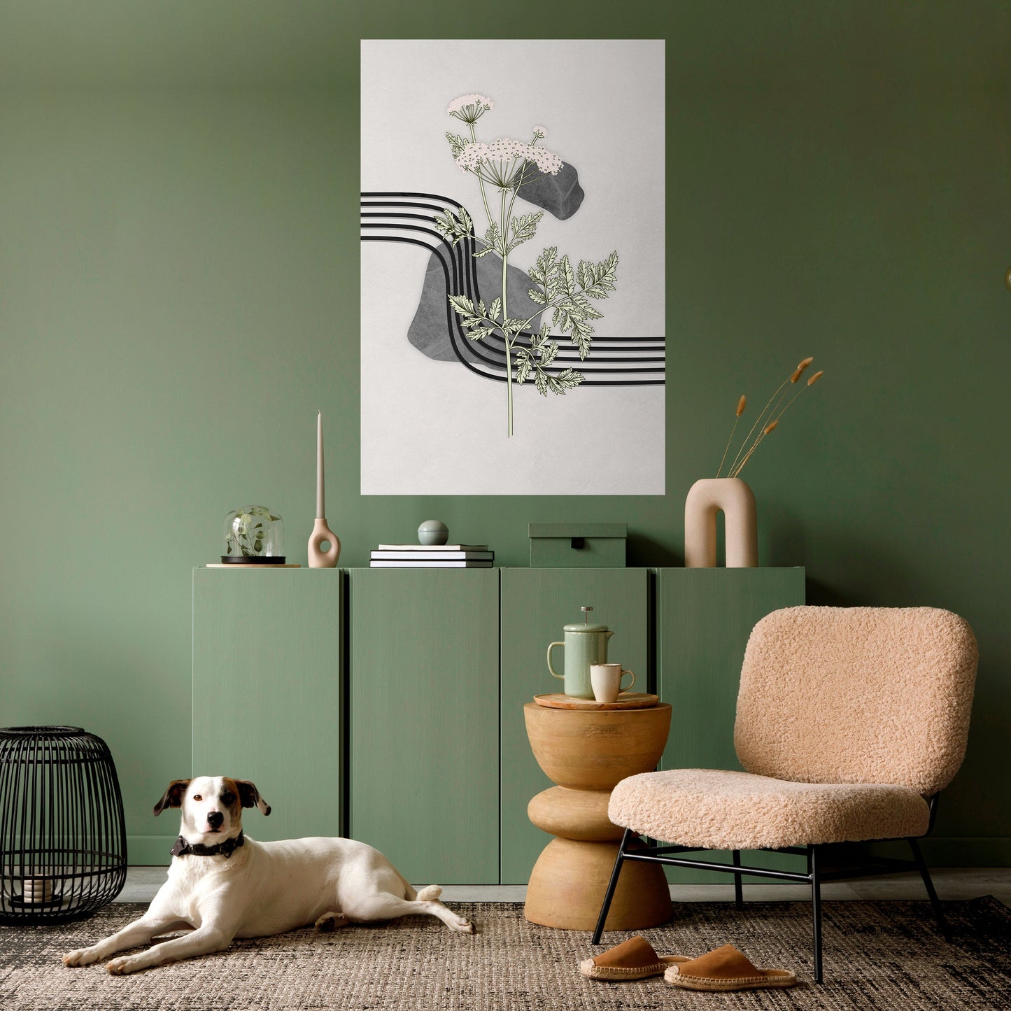 Poster verticale staccabile e attaccabile HERACLEUM ARRAY