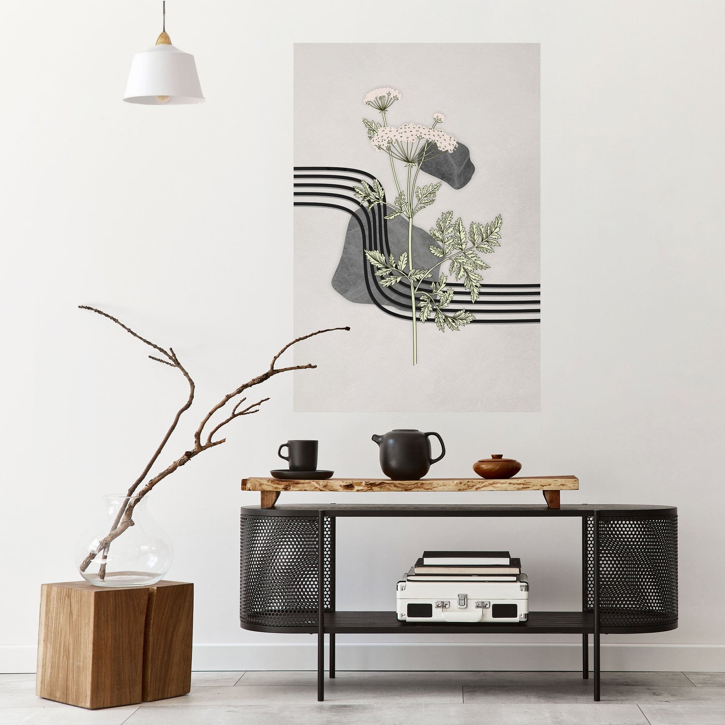 Poster verticale staccabile e attaccabile HERACLEUM ARRAY