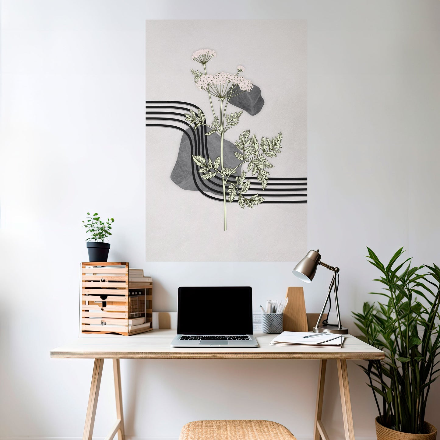 Poster verticale staccabile e attaccabile HERACLEUM ARRAY