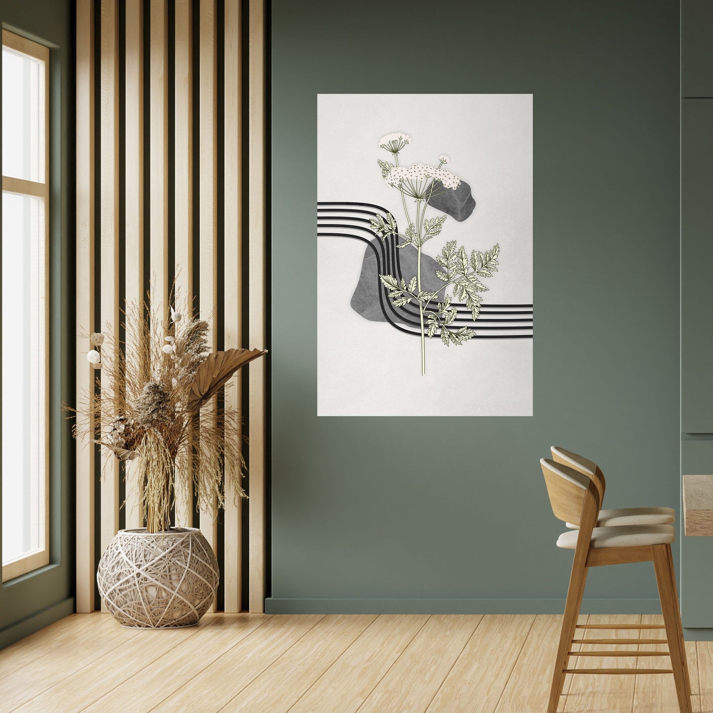 Poster verticale staccabile e attaccabile HERACLEUM ARRAY