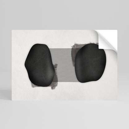 Poster orizzontale staccabile e attaccabile BLACK OUVERTURE
