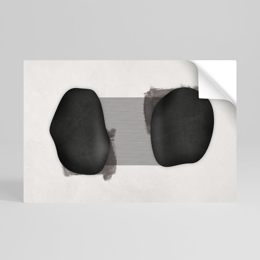 Poster orizzontale staccabile e attaccabile BLACK OUVERTURE