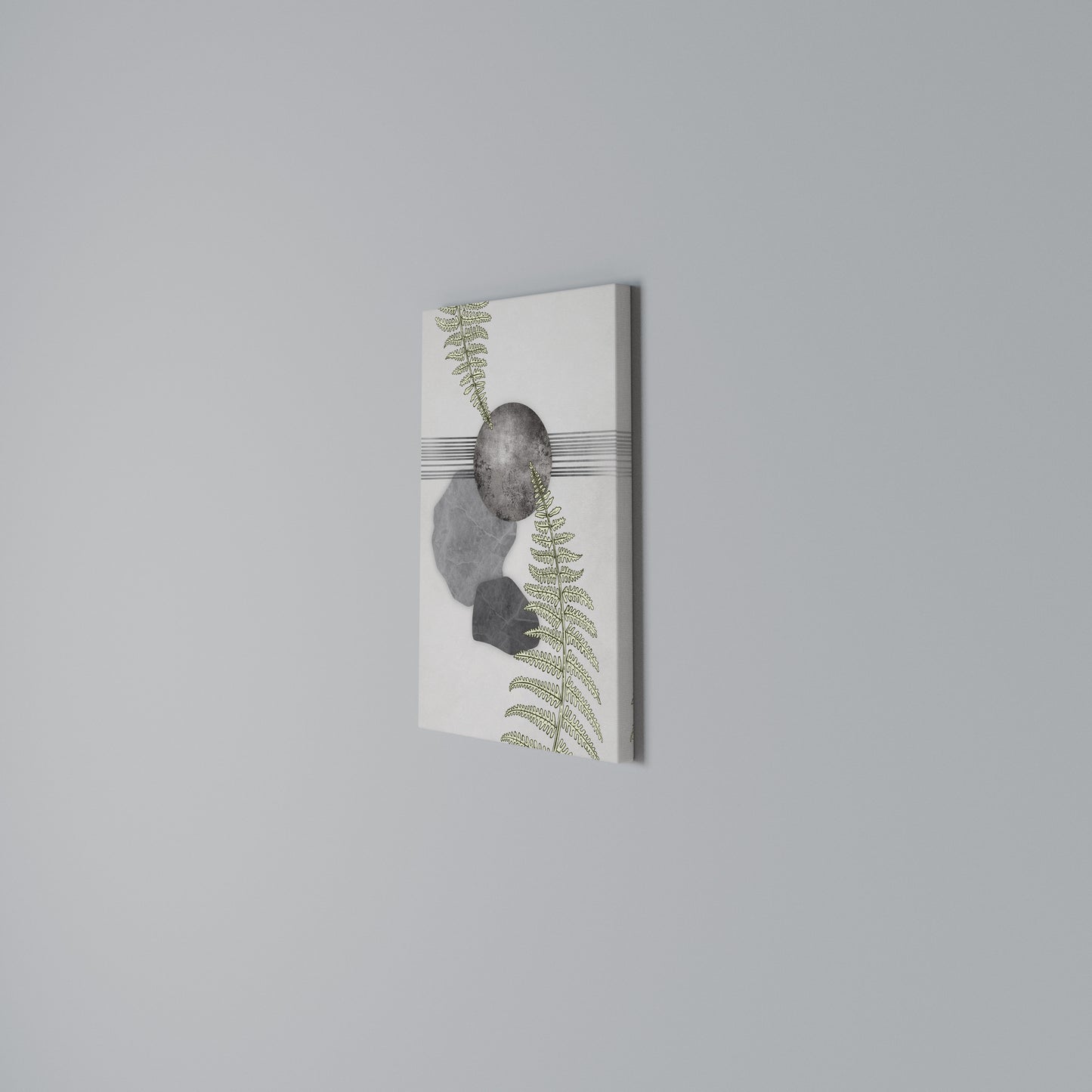 FERN MELANCHOLY Stampa su Tela Verticale