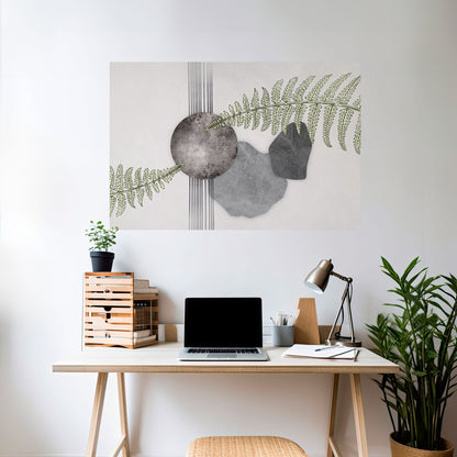FERN MELANCHOLY Poster orizzontale staccabile e attaccabile