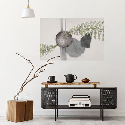 FERN MELANCHOLY Poster orizzontale staccabile e attaccabile