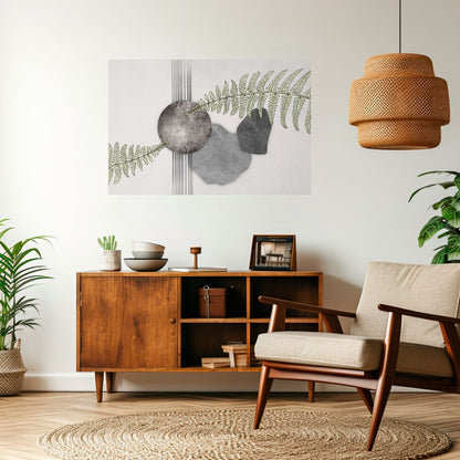 FERN MELANCHOLY Poster orizzontale staccabile e attaccabile