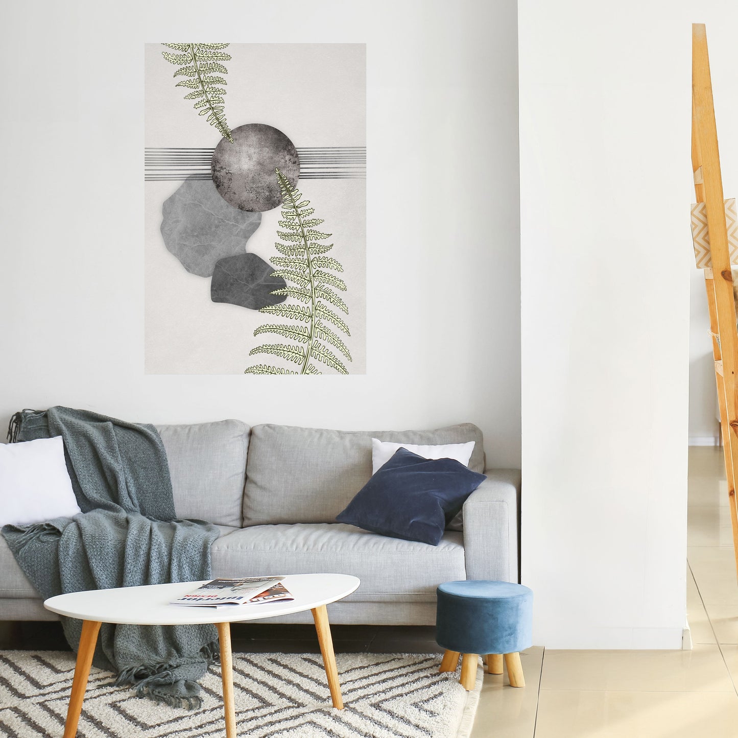 FERN MELANCHOLY Poster verticale staccabile e attaccabile