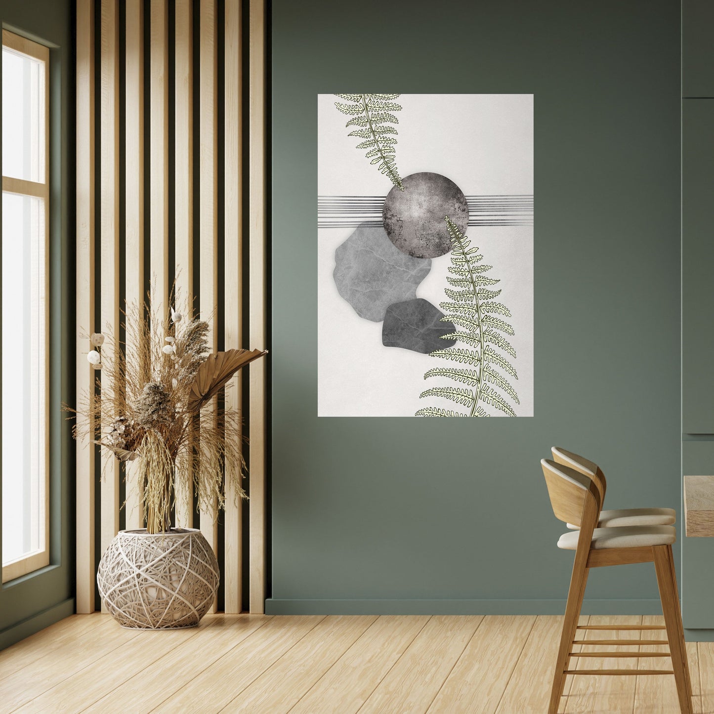 FERN MELANCHOLY Poster verticale staccabile e attaccabile