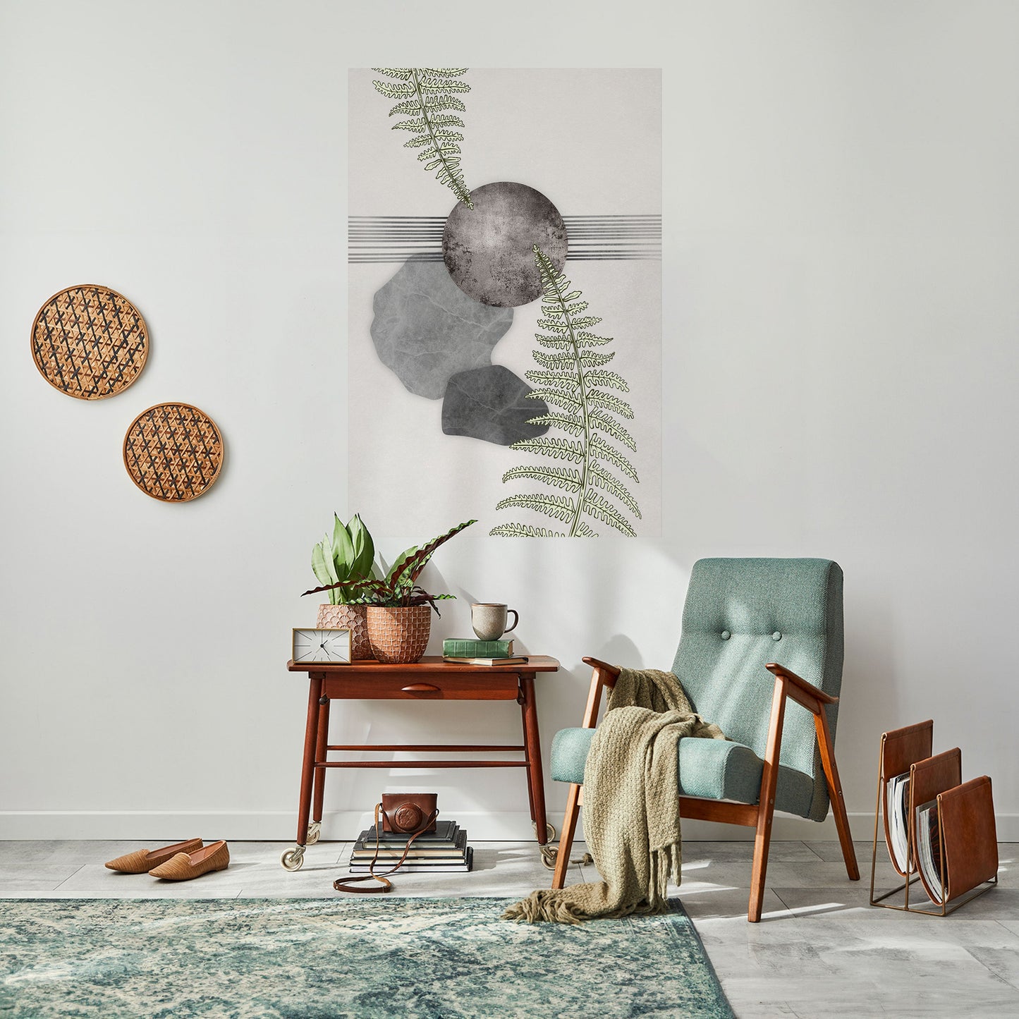 FERN MELANCHOLY Poster verticale staccabile e attaccabile