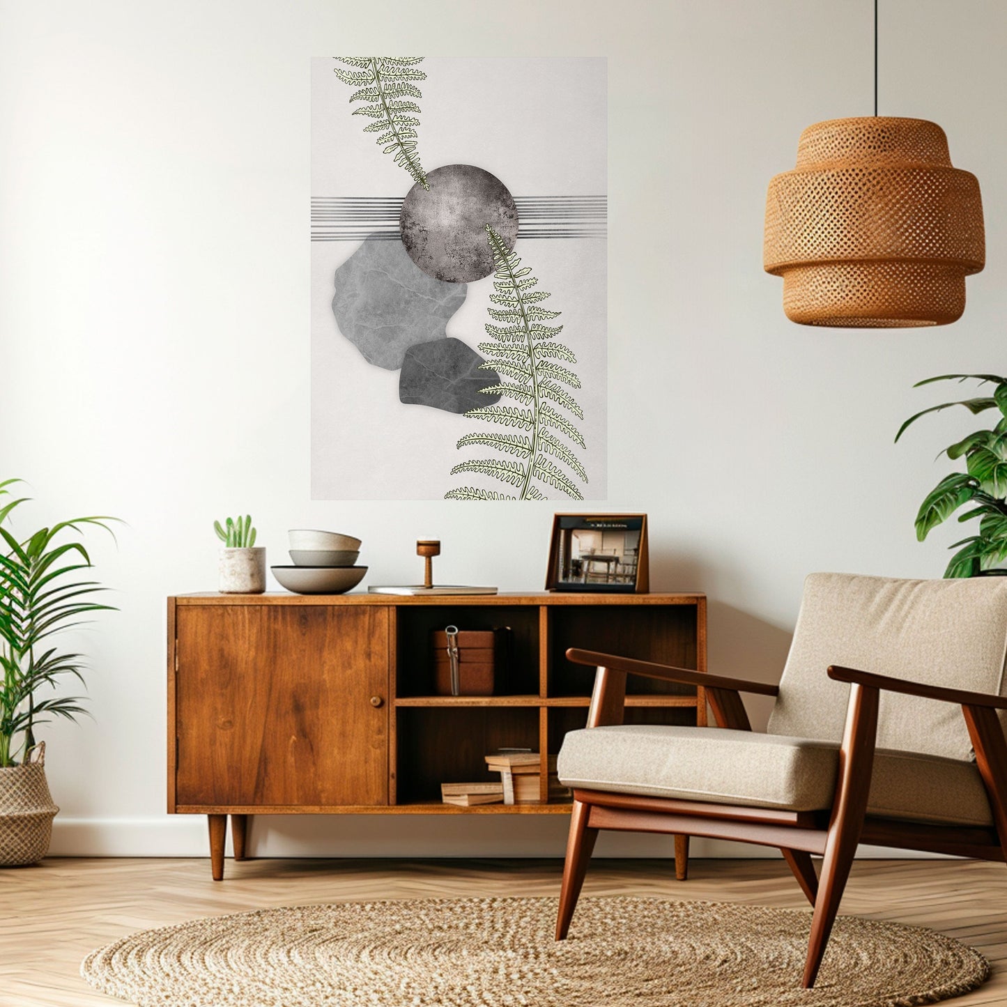 FERN MELANCHOLY Poster verticale staccabile e attaccabile