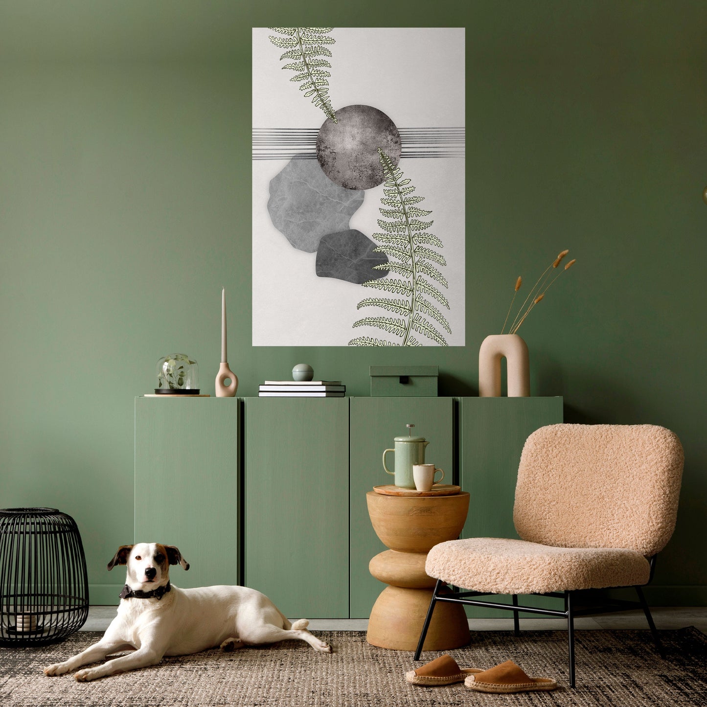 FERN MELANCHOLY Poster verticale staccabile e attaccabile