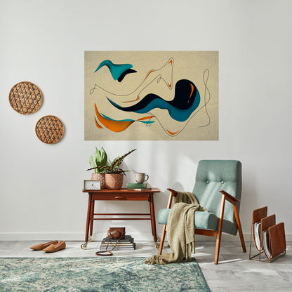 DREAMY DAZE Poster orizzontale staccabile e attaccabile