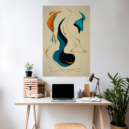 DREAMY DAZE Poster verticale staccabile e attaccabile