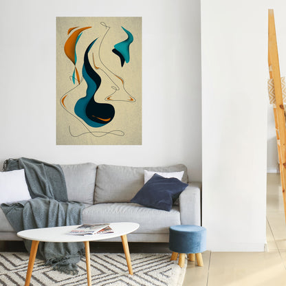 DREAMY DAZE Poster verticale staccabile e attaccabile