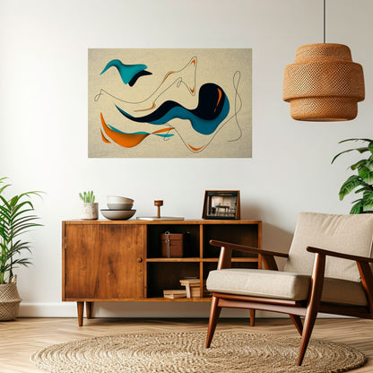 DREAMY DAZE Poster orizzontale staccabile e attaccabile