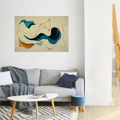 DREAMY DAZE Poster orizzontale staccabile e attaccabile