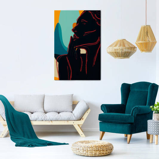 SILHOUETTE SONATA Vertical Canvas Print