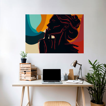 SILHOUETTE SONATA Poster orizzontale staccabile e attaccabile