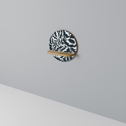 ETHEREAL ORNAMENT Mensola rotonda per arte in effetto rovere