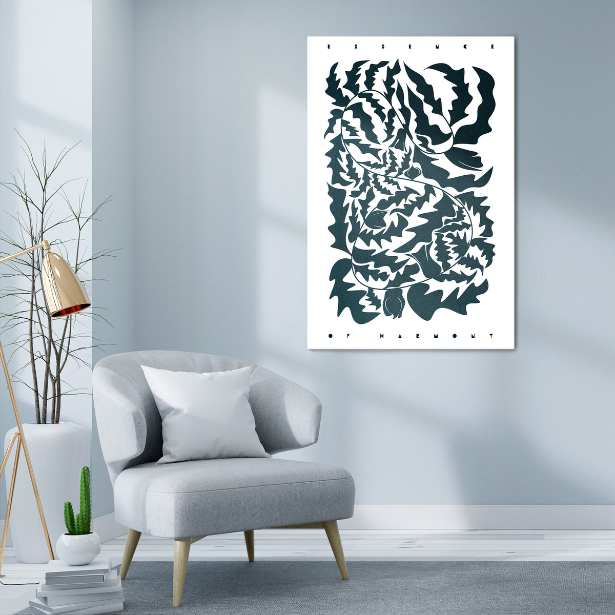 ETHEREAL ORNAMENT Stampa su tela verticale
