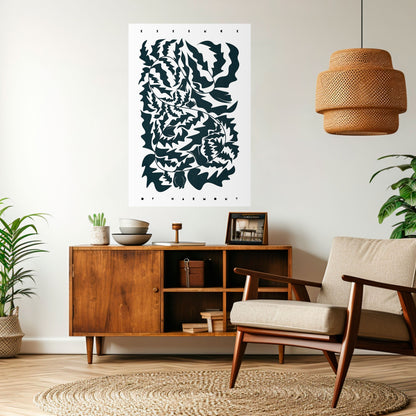 Poster verticale staccabile e attaccabile ORNAMENTO ETEREALE