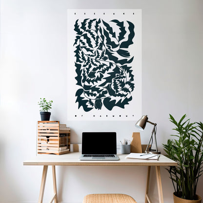 Poster verticale staccabile e attaccabile ORNAMENTO ETEREALE