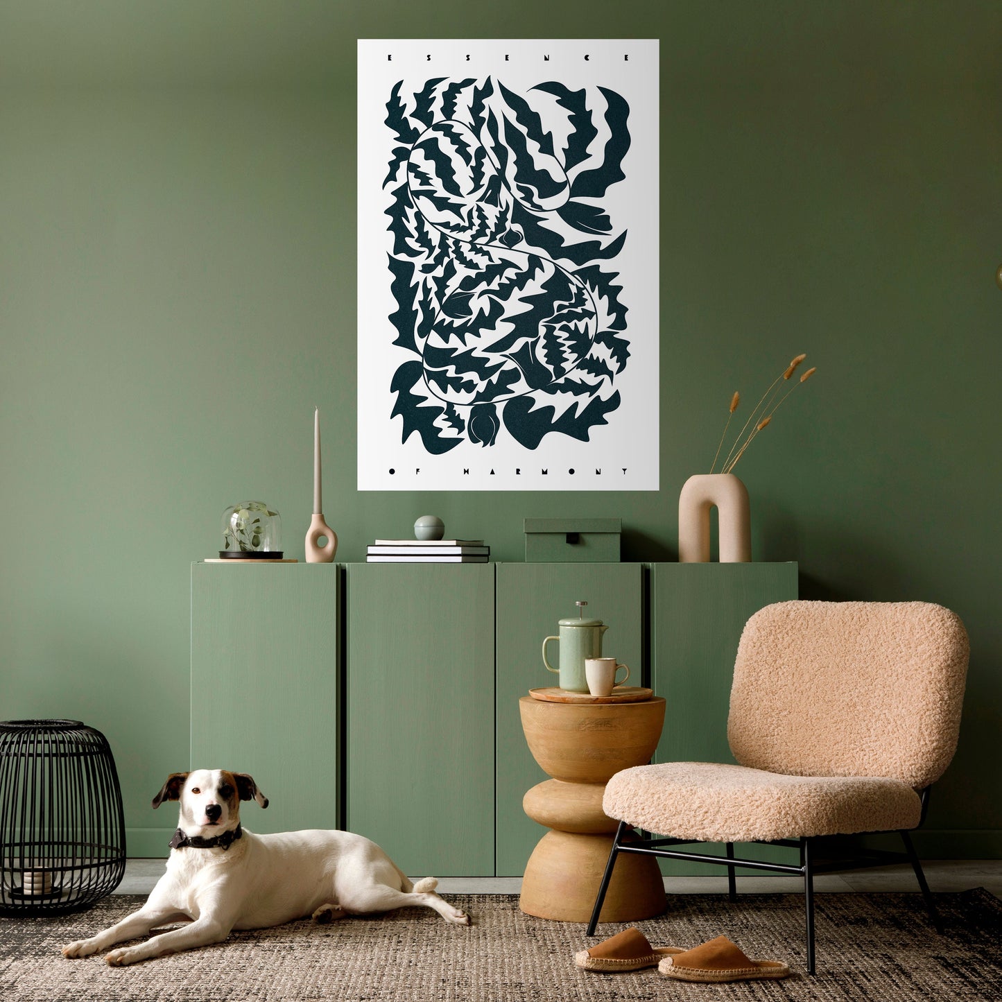 Poster verticale staccabile e attaccabile ORNAMENTO ETEREALE
