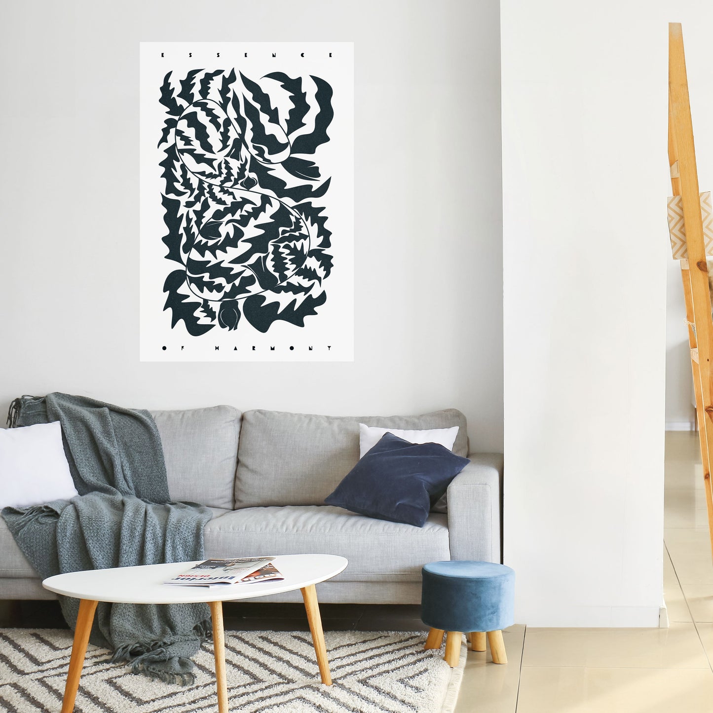 Poster verticale staccabile e attaccabile ORNAMENTO ETEREALE