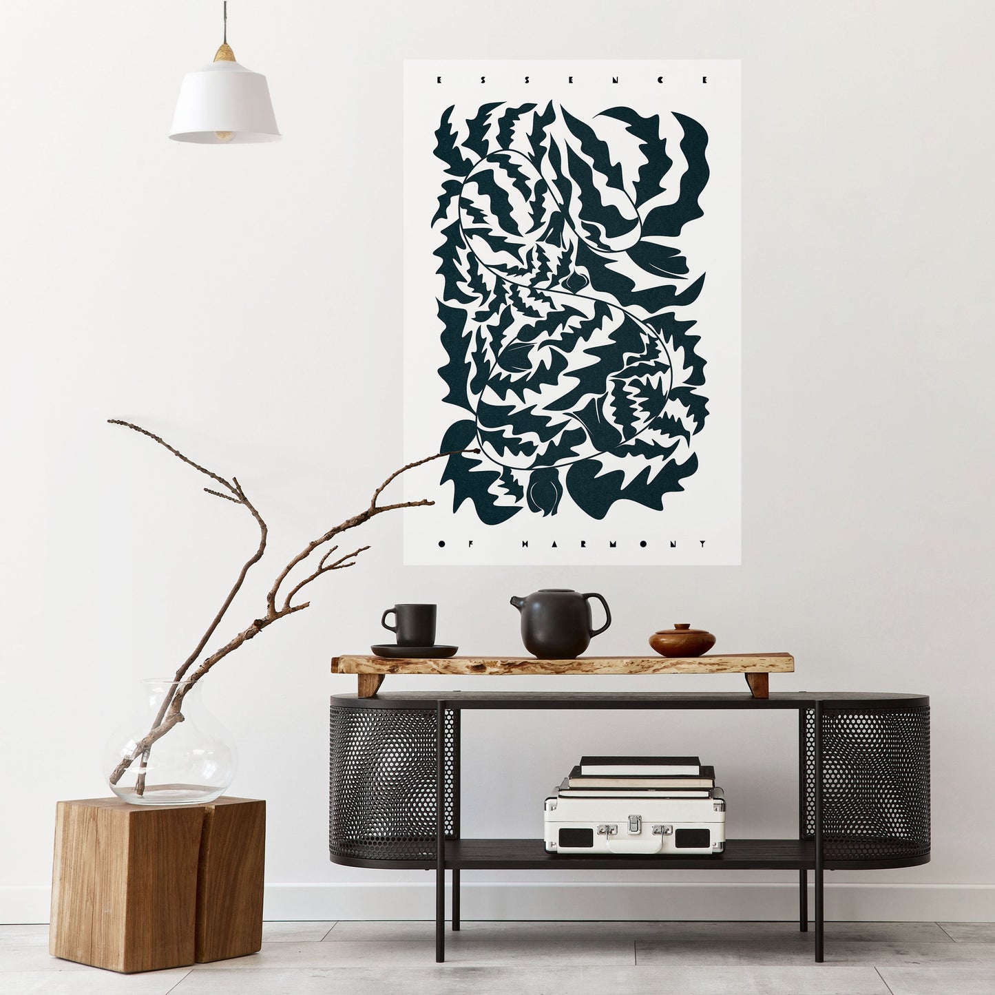 Poster verticale staccabile e attaccabile ORNAMENTO ETEREALE