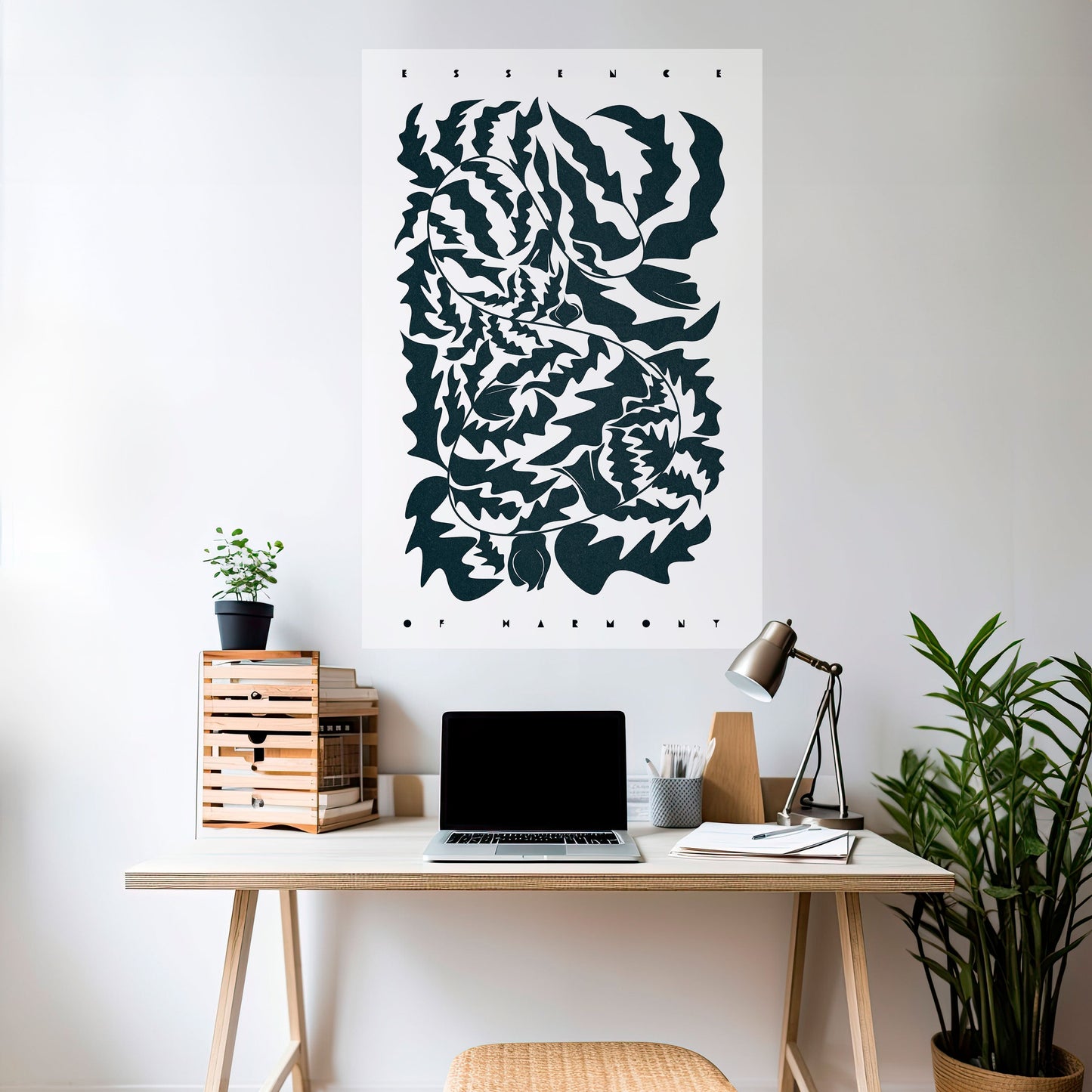Poster verticale staccabile e attaccabile ORNAMENTO ETEREALE