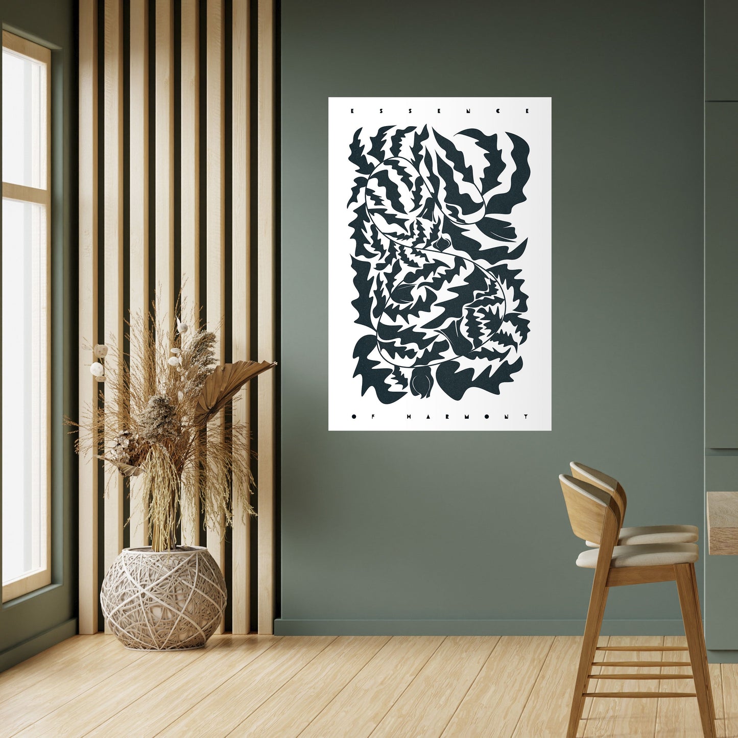 Poster verticale staccabile e attaccabile ORNAMENTO ETEREALE