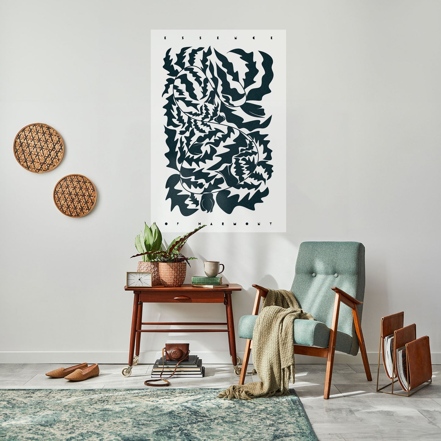 Poster verticale staccabile e attaccabile ORNAMENTO ETEREALE