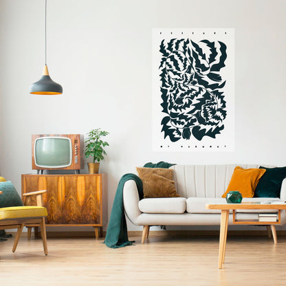 Poster verticale staccabile e attaccabile ORNAMENTO ETEREALE