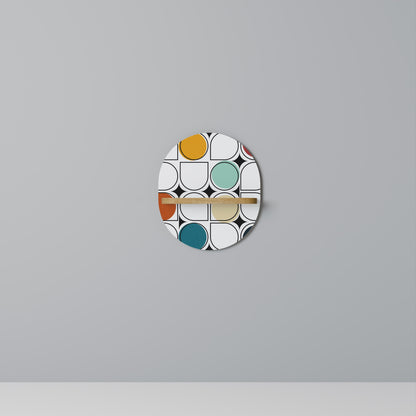 HUE HARMONY Mensola ovale per opere d'arte in effetto rovere