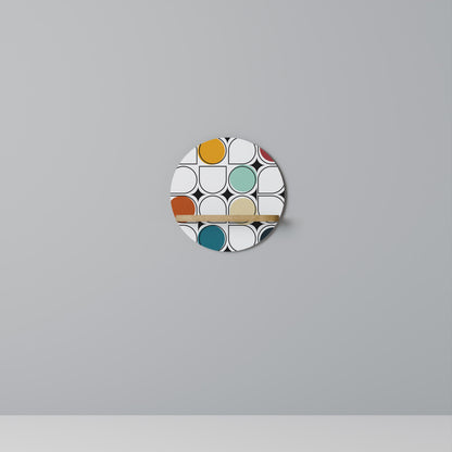 HUE HARMONY Mensola rotonda per arte in effetto rovere