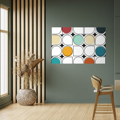 Poster orizzontale staccabile e attaccabile HUE HARMONY
