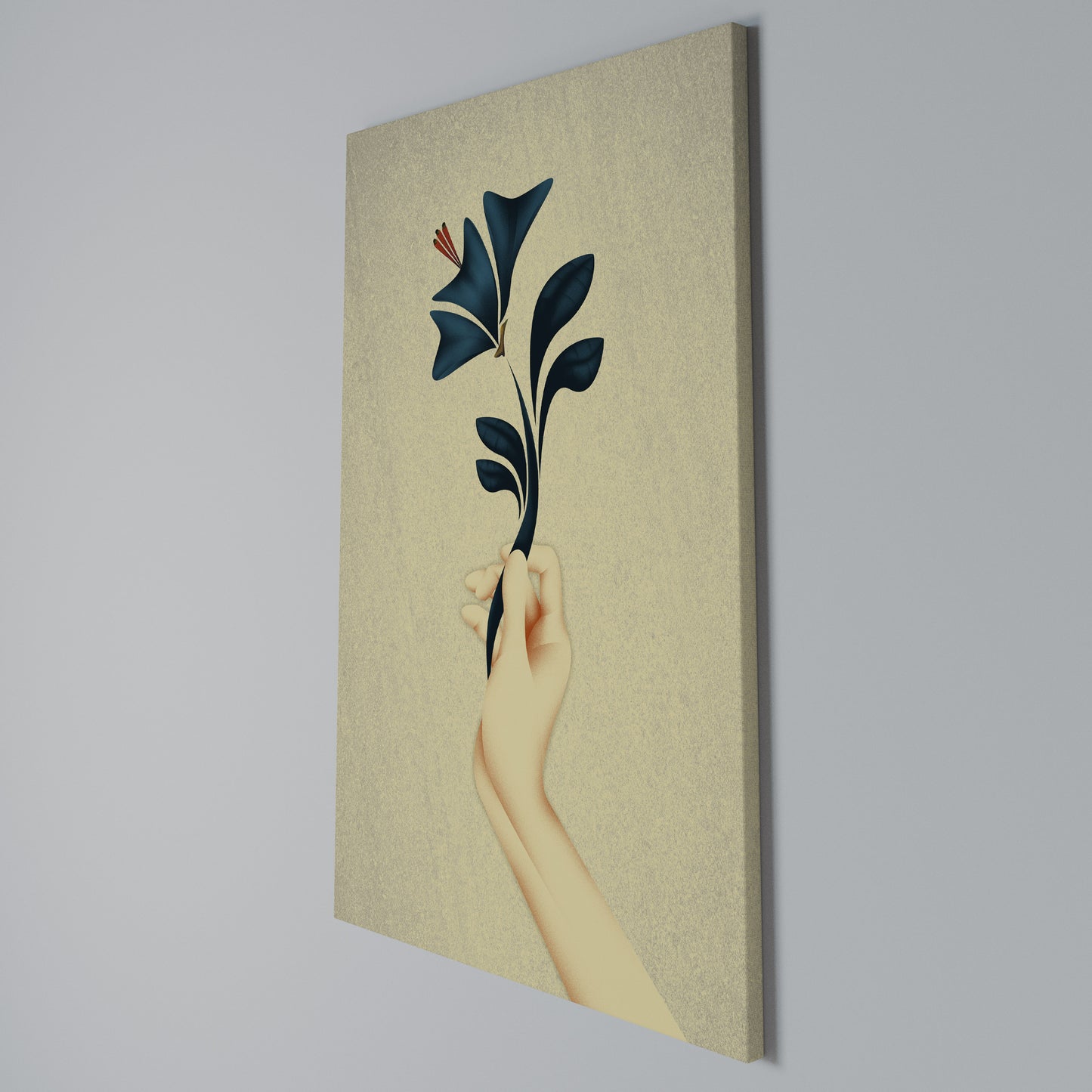 TAKE IT OR LEAF IT Stampa su Tela Verticale