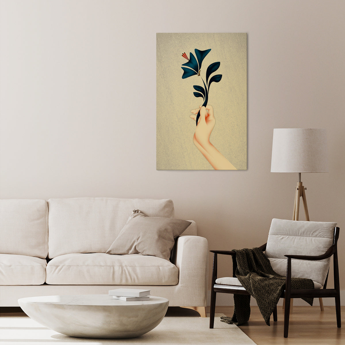 TAKE IT OR LEAF IT Stampa su tela verticale