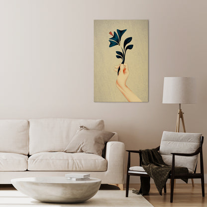 TAKE IT OR LEAF IT Stampa su tela verticale