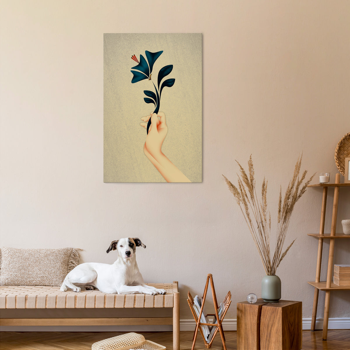 TAKE IT OR LEAF IT Stampa su tela verticale
