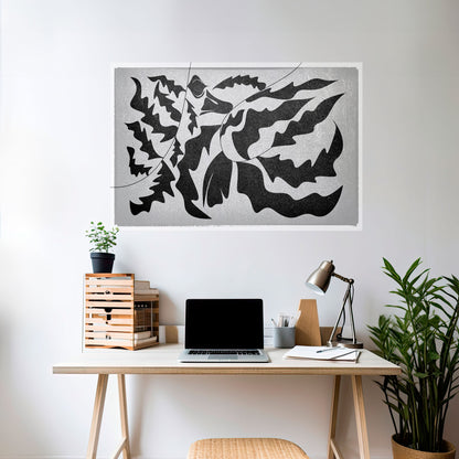 SHARP SHADOWS Poster orizzontale staccabile e attaccabile