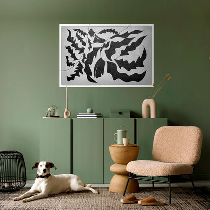 SHARP SHADOWS Poster orizzontale staccabile e attaccabile
