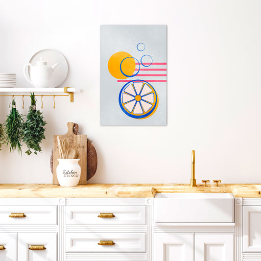 CITRUS SPARK Vertical Canvas Print