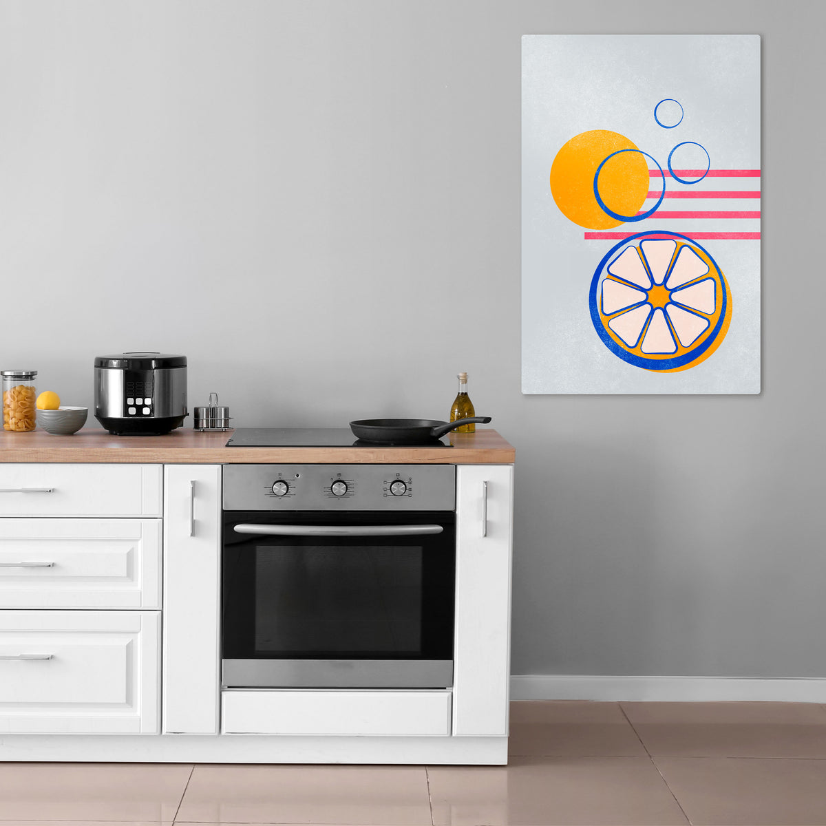 CITRUS SPARK Stampa su tela verticale