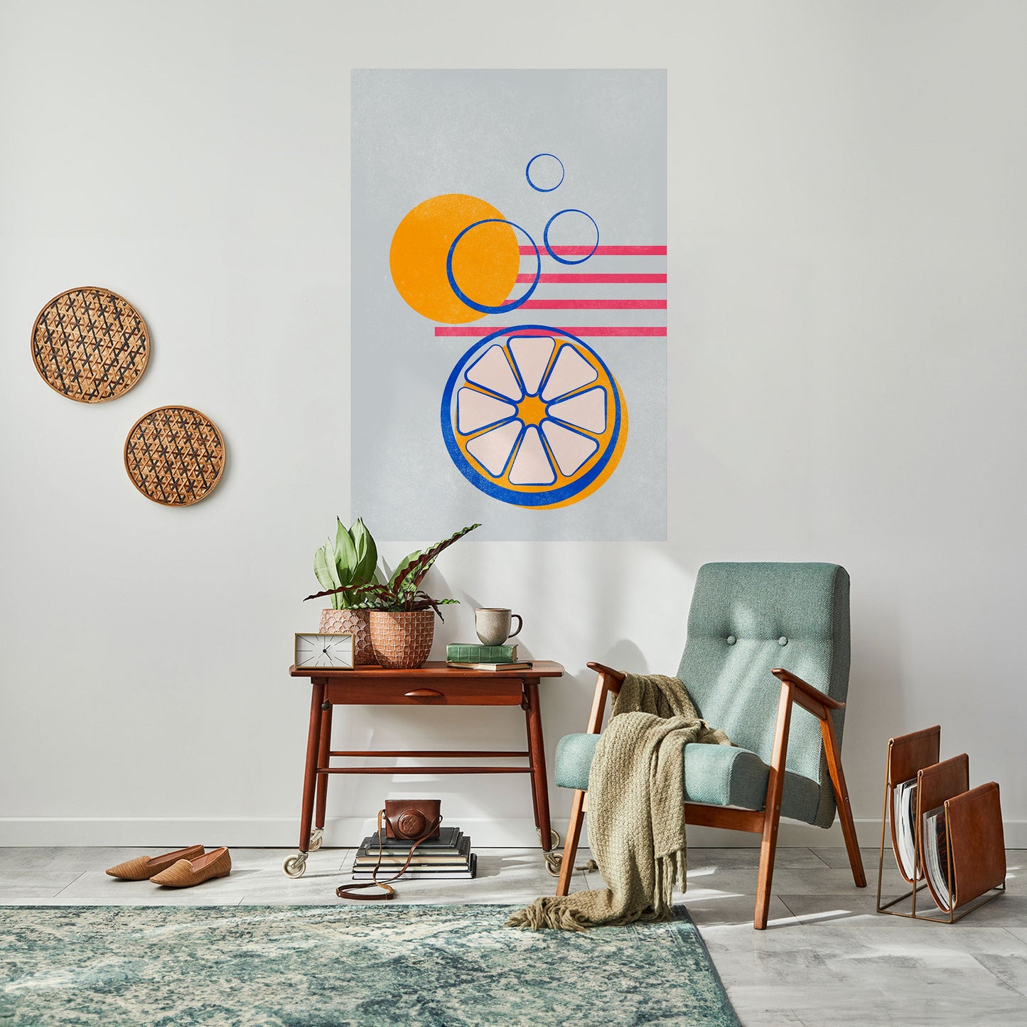 Poster verticale CITRUS SPARK stacca e attacca